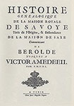 HISTOIRE GENEALOGIQUE DE LA MAISON ROYALE DE SAVOYE
