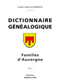 Dictionnaire genealogique des familles d'Auvergne