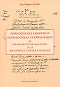 REPERTOIRE DES RESSOURCES GENEALOGIQUES ET HERALDIQUES DU DEPARTEMENT DES MANUSCRITS DE LA BIBLIOTHQUE NATIONALE DE FRANCE 